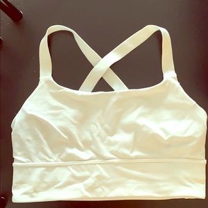 Lululemon white shorts bra